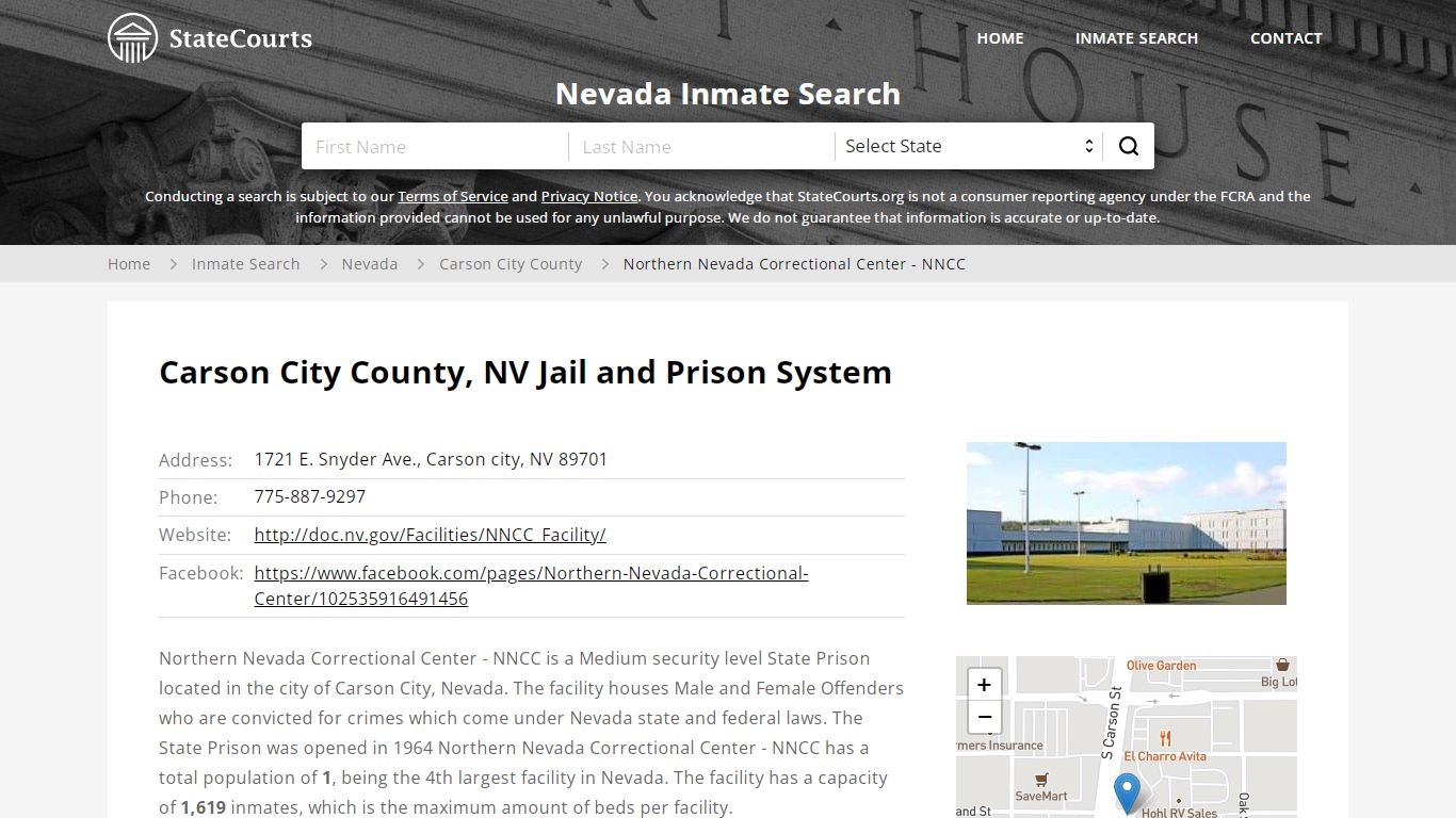 Northern Nevada Correctional Center - NNCC Inmate Records ...